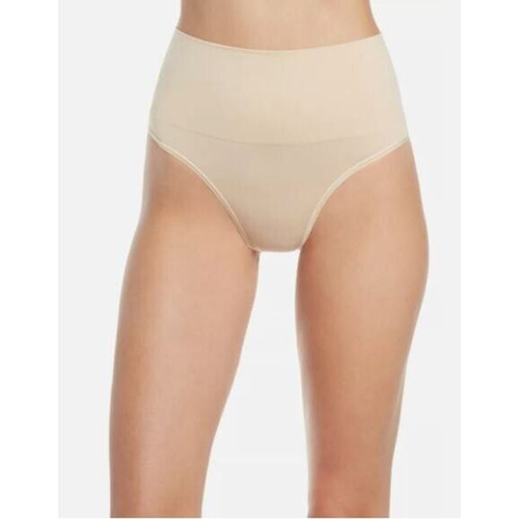 Yummie by Heather Thomson High Waist Shaping Thong in Nude M/L MSRP $34 YT6-564 - Picture 1 of 6